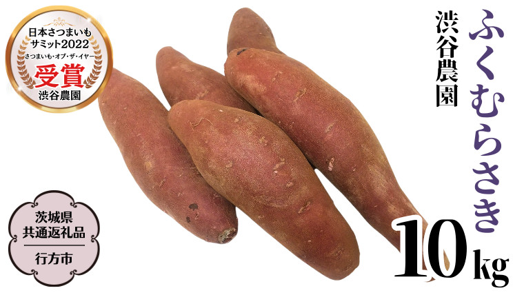 
            ふくむらさき 約10kg (茨城県共通返礼品／行方市) 2025年11月から発送開始 渋谷農園 さつまいも いも 芋 焼き芋 [DT004sa]
          
