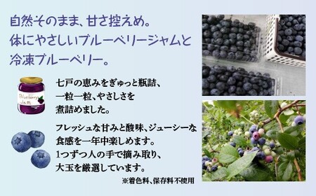 減農薬＜甘さ控えめ＞ブルーベリージャム（200g）と＜そのまま食べられる＞冷凍ブルーベリー（300g）　各2個セット　【02402-0434】