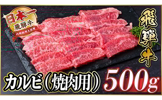 
            飛騨牛 カルビ 焼肉　500g【1487355】
          
