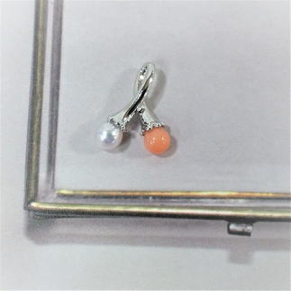 20-56伊勢志摩あこや本真珠ペンダントツイン(深海珊瑚・真珠)_イメージ4