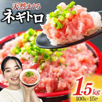 ふるさと納税 吉田町 静岡発 新鮮こだわりネギトロ　1.5kg(15パック入り)のセット