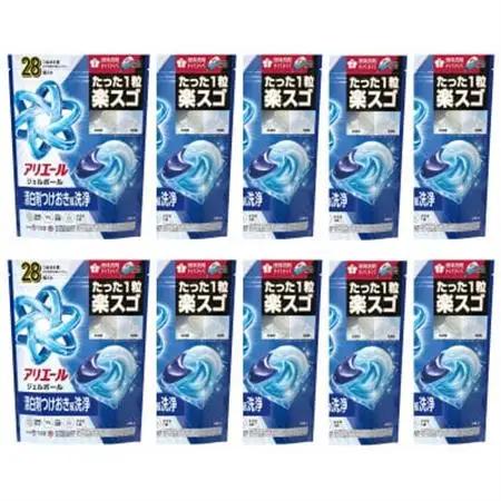 P＆G　アリエールジェルボールプロ　つめかえハイパージャンボサイズ(28個入り)10個_雑貨・日用品 洗剤 日用品 _【1591399】