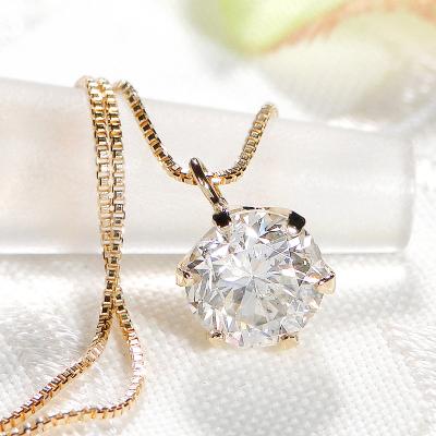 ふるさと納税 甲府市 ダイヤ1ct ペンダント(イエローゴールド)329620 |  | 01