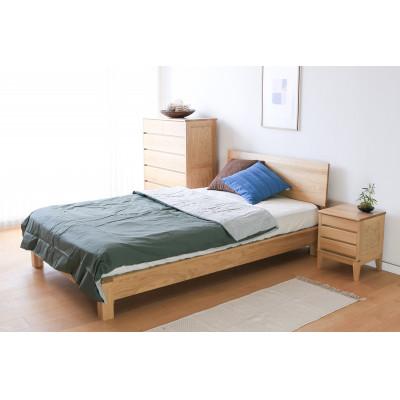 ふるさと納税 旭川市 旭川家具 MUKU工房オリジナル ムク ベッド セミダブル ナラ_02931