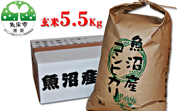 
[№5762-0907]［令和6年産　新米先行受付］【令和6年産】【有機栽培・生態系保全・再生可能エネルギー・エコファーマー・生産工程管理】魚沼産コシヒカリ（玄米・5.5kg）
