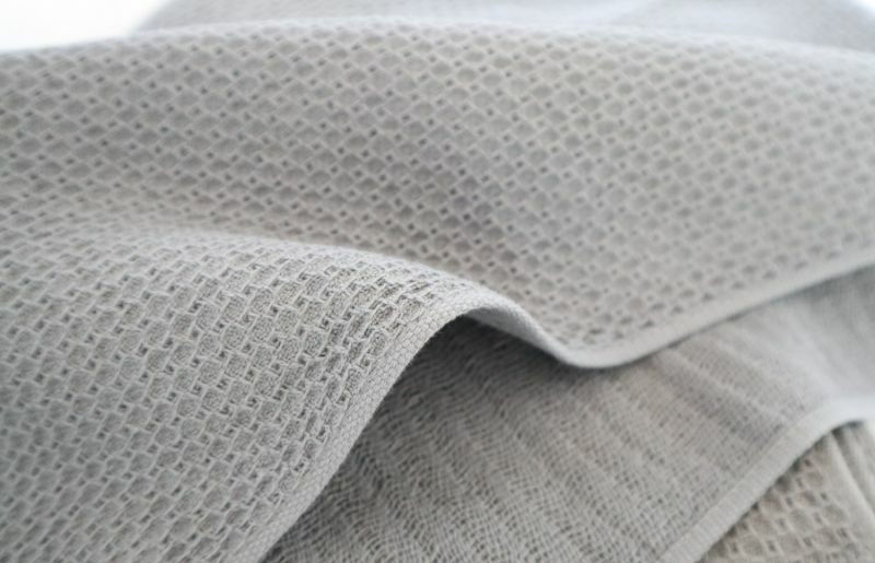 【ソフトハニカム】泉州南部織 ミニバスタオル 5枚（グレー） 010B1485_イメージ2