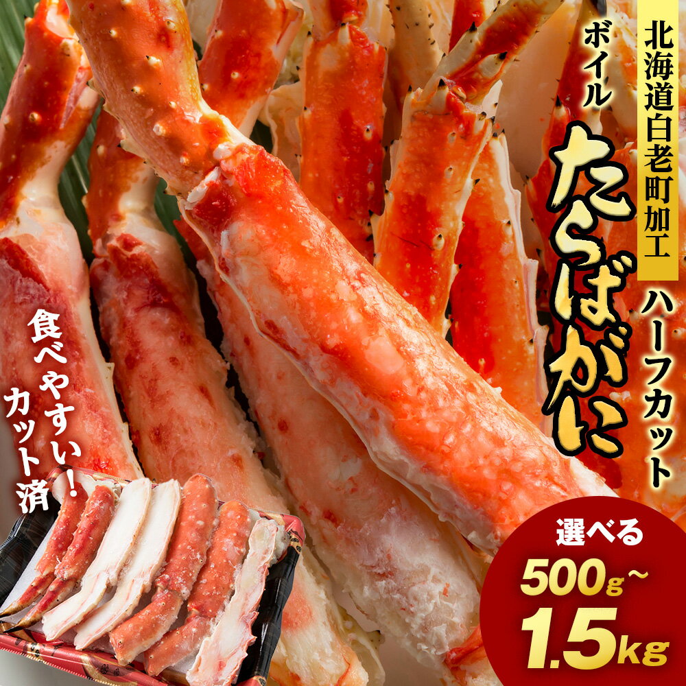 【ふるさと納税】【楽天限定】タラバ 蟹 カット済み 選べる500g〜1.5kg 1パック500g・1kg ＜斎藤水産＞ AM075たらば がに タラバガニ たらば蟹 タラバかに 蟹 ボイル カニ かに 北海道 予約 先行