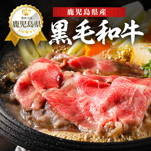 【鹿児島県産】黒毛和牛・黒豚スライスセット1kg(西精肉店/022-1109) 和牛 すき焼き 和牛 しゃぶしゃぶ 和牛ロース 和牛スライス