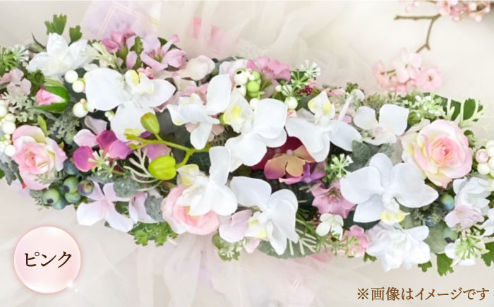 アーティシャルフラワー ( 造花 ) 陶器 アレンジ 胡蝶蘭 横型《築上町》【(有)浜田商会／花つづり】 [ABBM002] 40000円 4万円 40000円 4万円