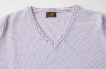 【UTOカシミヤ】レディース Vネックプルオーバー　（UTO)