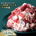 【ふるさと納税】国産 豚肉 詰め合わせ4種2.8kg 大容量だけど小分けで便利！ 諏訪ブランド豚 食べ比べ 【65-02】