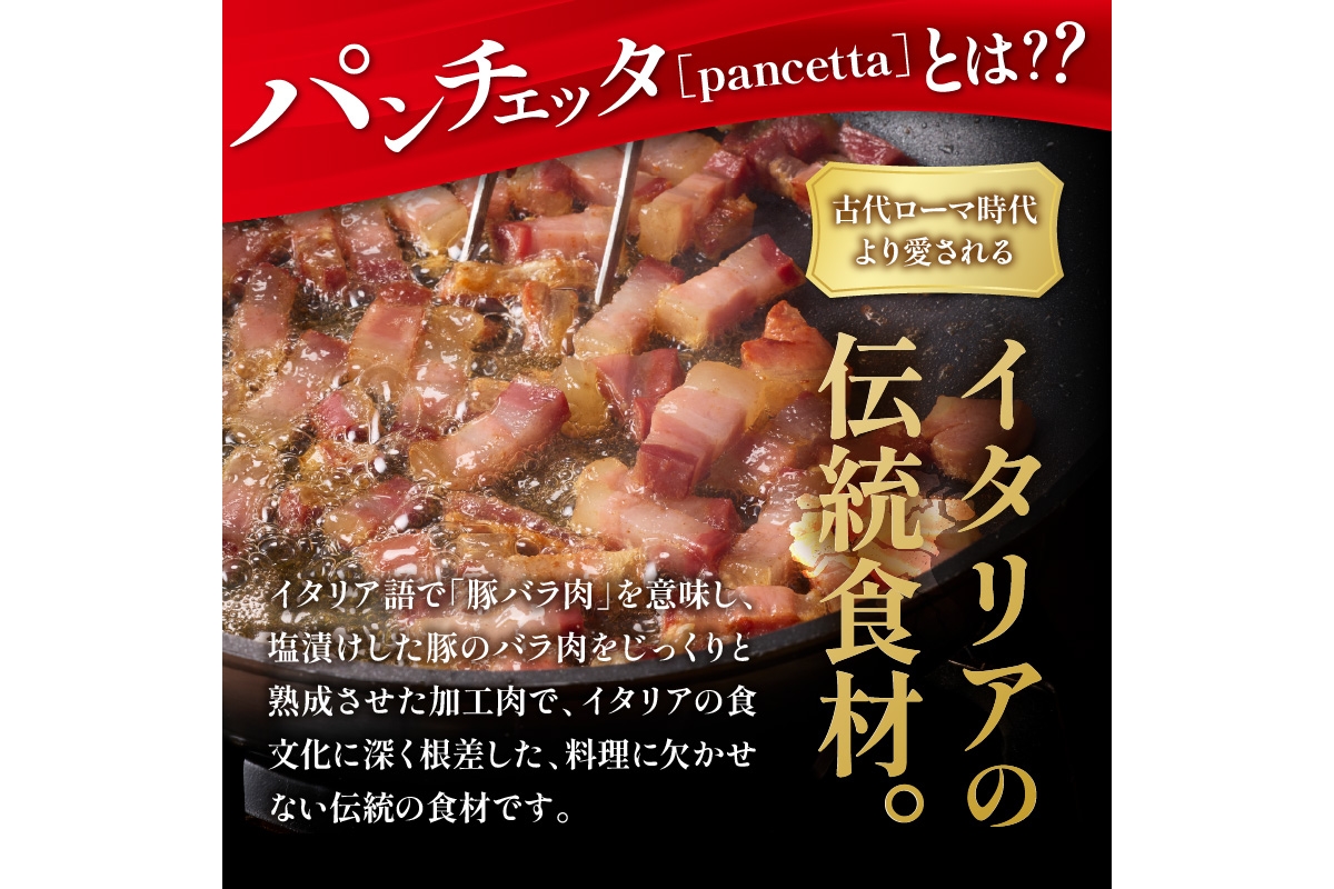 【定期便 隔月×3回】パンチェッタブロック（豚バラ肉の塩漬け）　約200g×2袋 ふるさと納税 豚肉 塩漬け ふるさと納税 ベーコン ふるさと納税 パンチェッタ 豚バラ 塩漬け スペイン料理