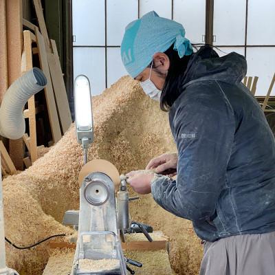 ふるさと納税 山梨県 花と木の工房 メイフラワーズ ヒノキのお皿(8寸皿) |  | 02