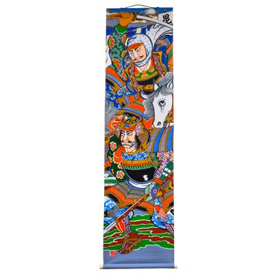 ふるさと納税 市貝町 [伝統工芸]武者絵(上杉謙信の掛け軸)高さ180cm
