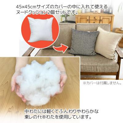 ふるさと納税 蒲郡市 ヌード 中材 背当クッション 東レ テトロン2個セット_【G0815】 |  | 01