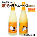 【ふるさと納税】やまや蒸留所 やまやにゃんリキュールシリーズ2種セット500ml×2「ゆずにゃん」「なつにゃん」セット 柚子 日向夏 宮崎 焼酎 やまや