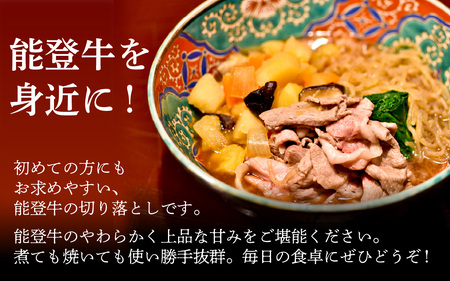 能登のブランド牛をご自宅で！ 能登牛切り落とし 510g | 冷凍便 肉 牛肉 奥能登 能登半島 国産 切落し ブランド牛 和牛 黒毛和種 黒毛和牛 送料無料