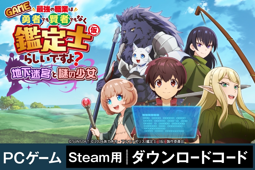 
                  ゲーム GAME 最強の職業は勇者でもなく賢者でもなく鑑定士（仮）らしいですよ？～地下迷宮と謎の少女～ Steamコード [サン電子 愛知県 江南市 ko23btu800001] PCゲーム Steam ダウンロード バトル シューティング アクション アニメ
                