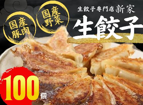 生餃子専門店「新家」の生餃子　モリモリ100個セット