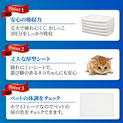 ふるさと納税 富士市 定期便【全12回】【極】シリーズ 猫用ペットシーツ 厚型レギュラー 96枚 システムトイレ用 日本製 |  | 01