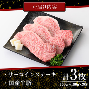 鳥取黒毛和牛サーロインステーキ(計3枚)国産 牛肉 黒毛和牛 和牛肉 サーロイン ステーキ BBQ バーベキュー ギフト 贈答【sm-AP002】【いろは精肉本店】