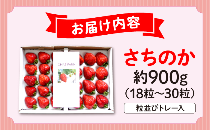 【1月上旬～3月上旬順次発送】大前農園の完熟いちご（さちのか）いちご さちのか イチゴ ベリー 三次市/大前農園