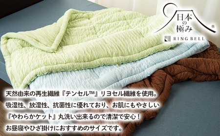 【日本の極み】選べる3色♪お昼寝ふわとろケット [ブルー]  FZ23-352