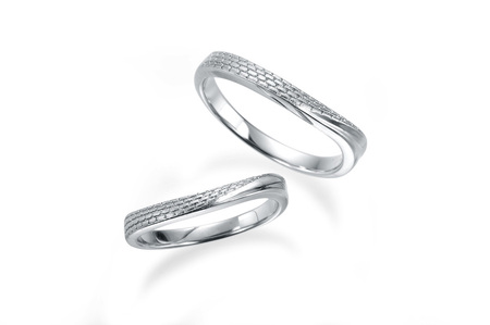 ブルージュの石畳リング　レディース【サイズ：8号～16号（1号刻み）】