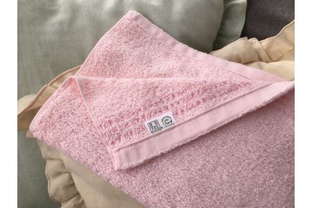 オーガニックコットン バスタオル 2枚組 ピンク 約60×120cm通常サイズ [0559]