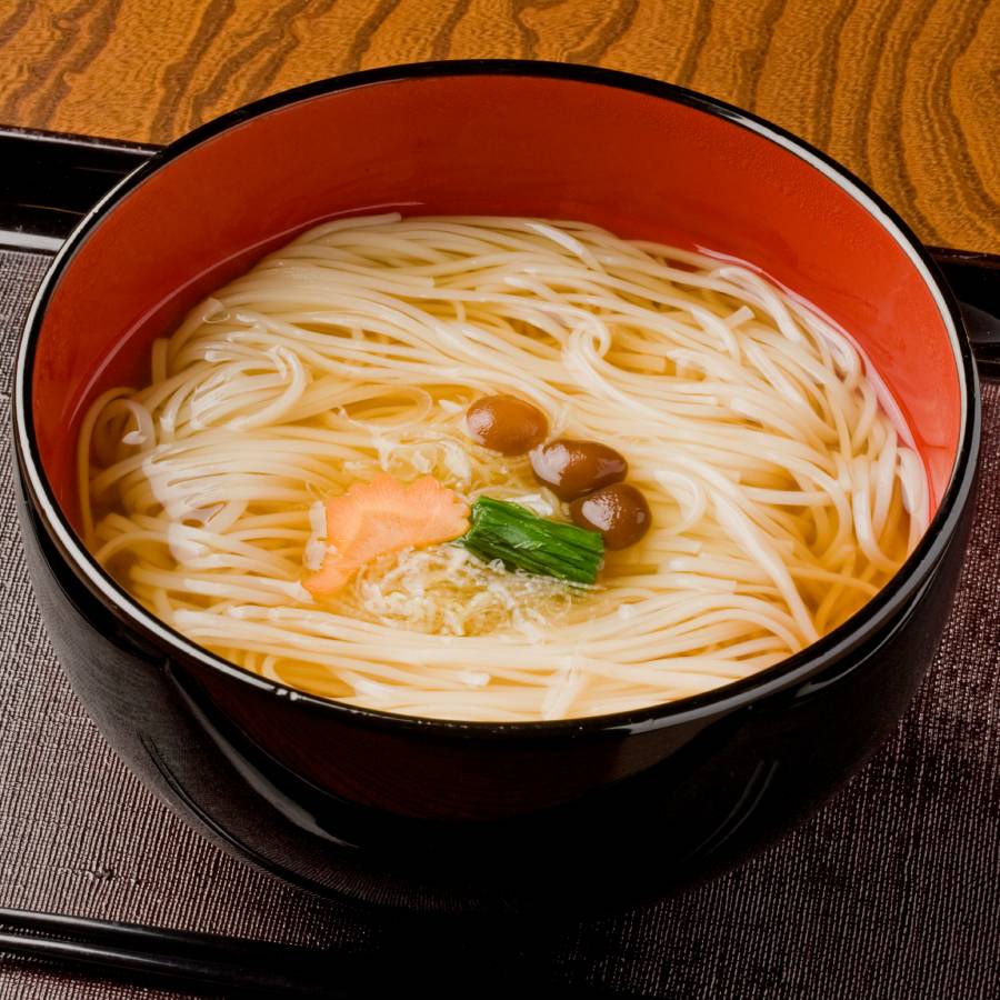 ＜佐藤養助商店＞稲庭干温飩詰合せ（稲庭干うどん80g×9、醤油つゆ80g×9）WY50N