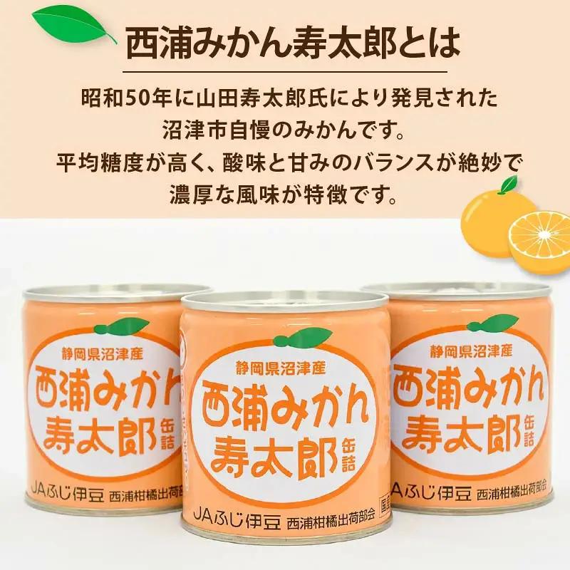 缶詰 西浦 みかん 寿太郎 缶詰 6缶 国産
