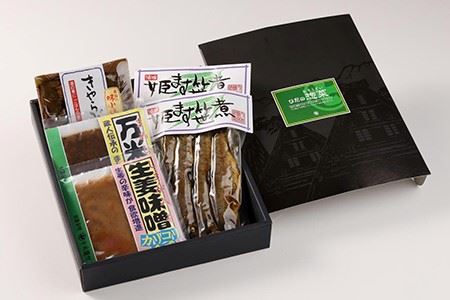 ひだの惣菜（姫ます笹煮2袋・きゃらぶき1袋・生姜味噌1袋・万米醤1袋）贈答 ギフト おかず みそ マス 飛騨【3-4】