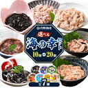 【ふるさと納税】 塩辛 あみ漬け 内野海産の海の幸セット 選べる 10個入り 20個入り あみ漬 いか 海苔 佃煮 塩辛 いかすみ 海苔 のり《45日以内に出荷予定(土日祝除く)》 魚介 海産物 魚