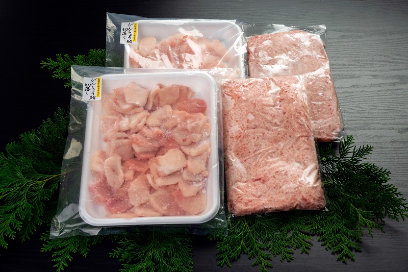 a30-314　刺身用ビンチョウまぐろとまぐろたたき2種盛り約2kg