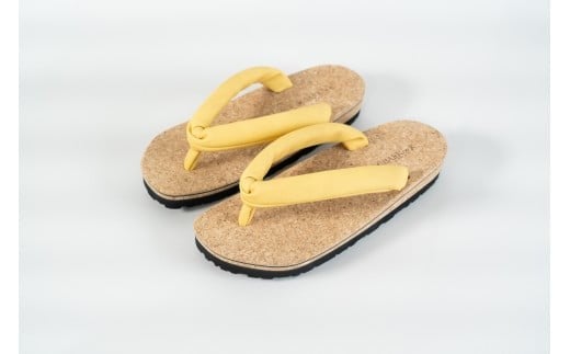 コルクサンダル〔ＳＵ〕　Ｌサイズ   イエロー