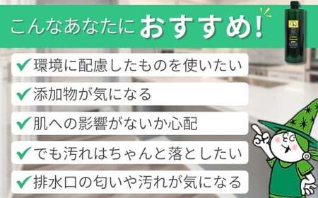 緑の魔女キッチンプレミアム 480ml×24本詰め替え用セット | 茨城県 龍ケ崎市 洗剤 環境 エコ やさしい 手肌 優しい 弱酸性 パイプクリーナー 除菌 防臭 詰まり 臭い キッチン 台所 台所