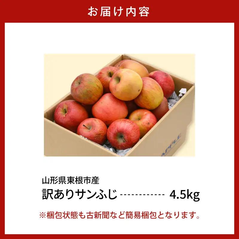2026年産 ※訳あり※ サンふじ満杯詰 約4.5kg サンふじ