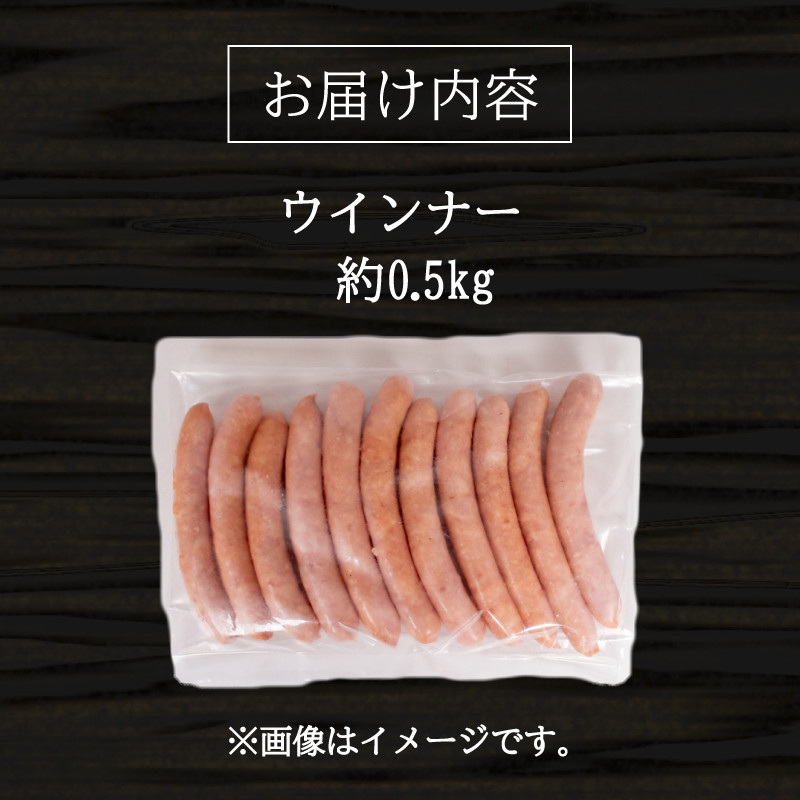 訳あり ウインナー0.5kg ( 冷蔵 大容量 豚 豚肉 料理 加工 ごはん 弁当 惣菜 おかず おつまみ パスタ スパゲッティ パン サンドイッチ サラダ スープ グルメ 朝食 朝ご飯 家庭用 自宅