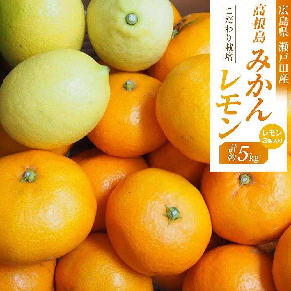 【先行予約】こだわり栽培　高根島みかん 5kg  レモン3個入り ＜2026年11月下旬より発送開始＞