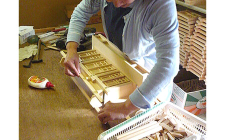 中神明 本金具 / 神棚 一社宮 一社神棚 ひのき 神具 白川町 / 和泉産業[AWBH003]