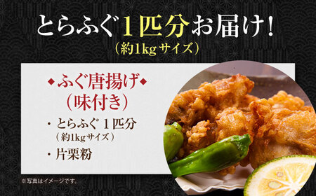 【先行予約】泳ぐ・とらふぐ 唐揚げ（味付き） 1匹分 [HAB004]とらふぐ トラフグ ふぐ