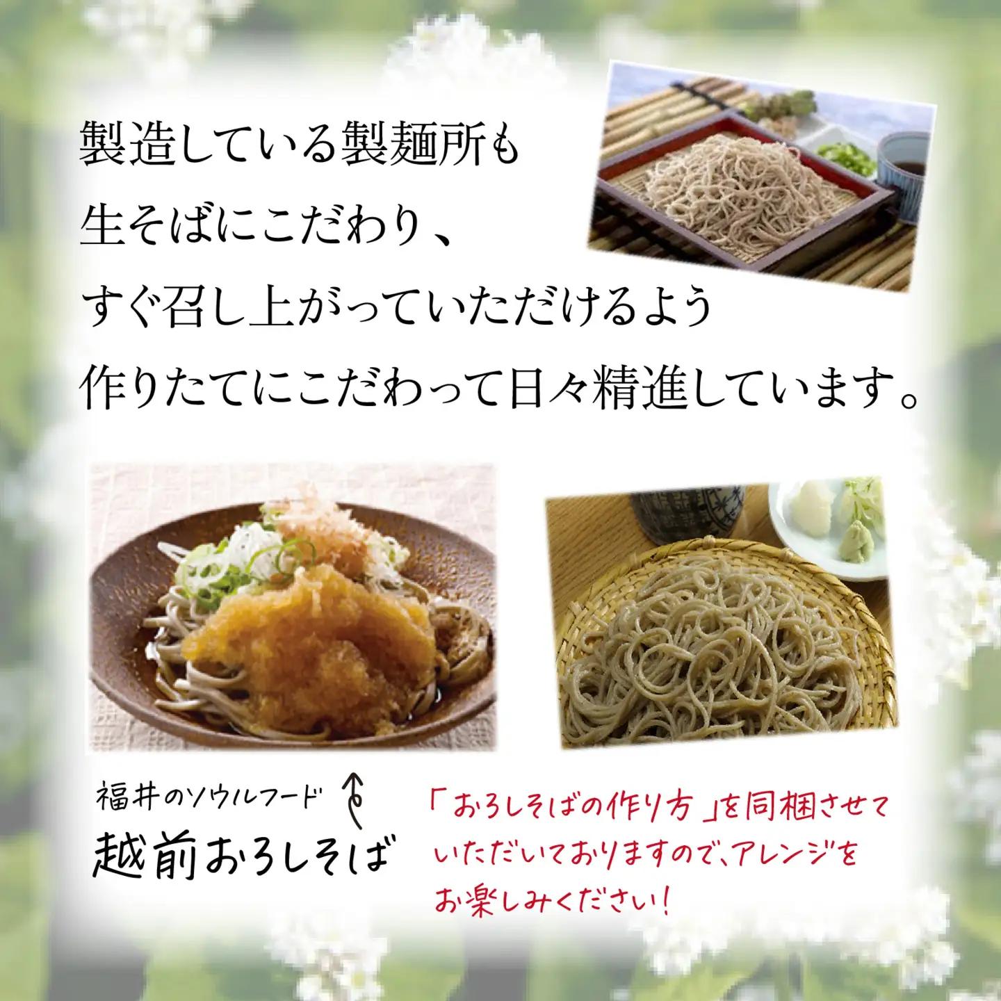 越前生そば 10食入（110g/1食）だし付 [A-067002] / そば そば