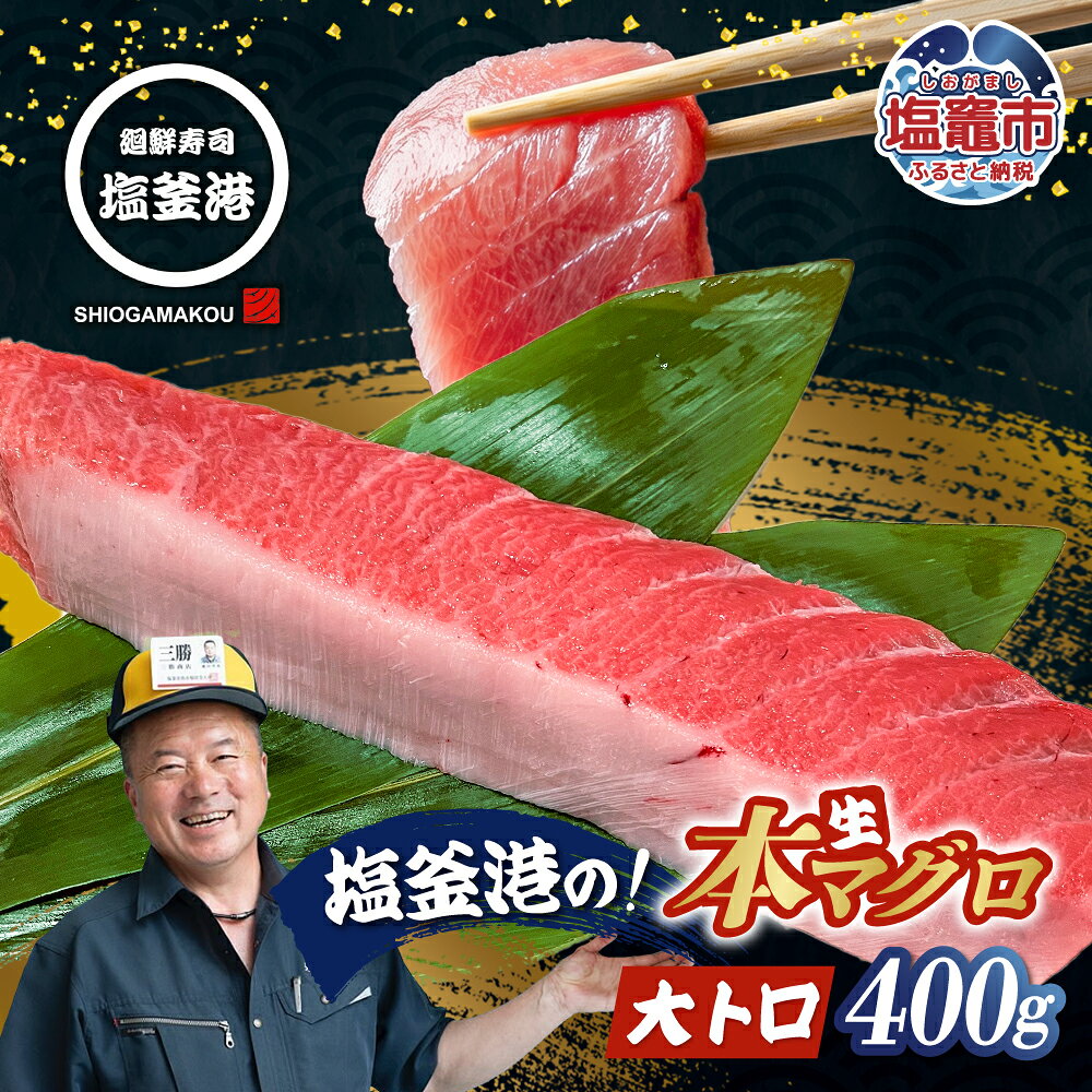【ふるさと納税】まぐろ 大トロ マグロ トロ 大トロマグロ 400g 柵 大とろ 刺身 さしみ 冷蔵 年末年始 まぐろ おすすめ 柵 人気 宮城県 塩竈市 廻鮮寿司塩釜港 塩釜本店 |【kz00004-400g】