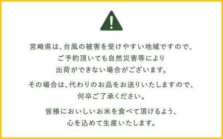 【無洗米】 ＜チャック付＞ 米 国産 令和7年産 ヒノヒカリ 宮崎県産（5kg×3） 