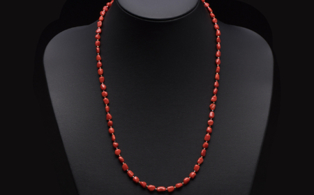 赤珊瑚 枝ネックレス 珊瑚