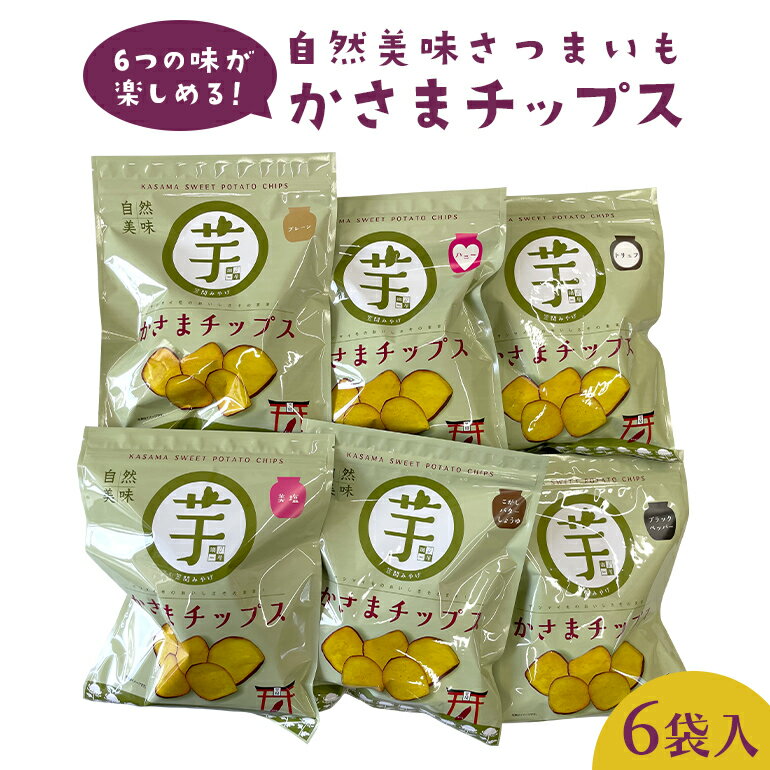 【ふるさと納税】自然美味さつまいも かさまチップス セット 6袋入