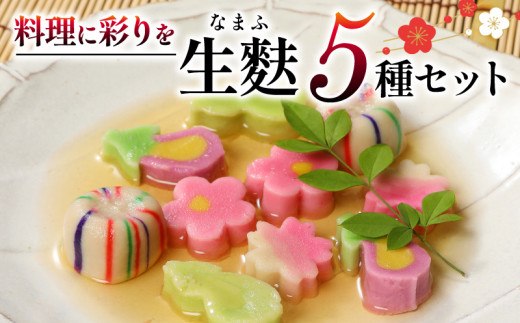 生麩 5種 セットお祝い 冷凍 正月 年末 特別 縁起物 華やか 料理 ひょうたん さくら なす てまり うめ 宮村製麩所 おもてなし おせち 父の日 ギフト プレゼント 年末 年始 お歳暮 お中元 お盆 新発田 新潟 I29