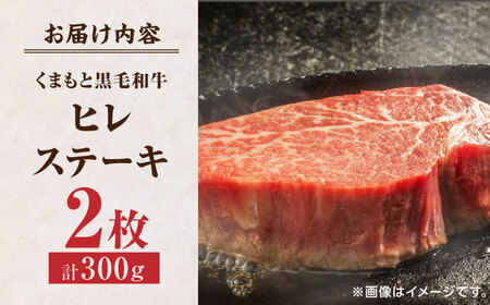 くまもと黒毛和牛 ヒレステーキ 計300g（2枚）【馬刺しの郷 民守】 熊本県産 九州産 和牛ヒレステーキ  [ZBL023]