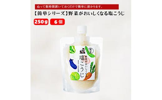 10P171 野菜がおいしくなる塩こうじ250g×6個【簡単シリーズ】