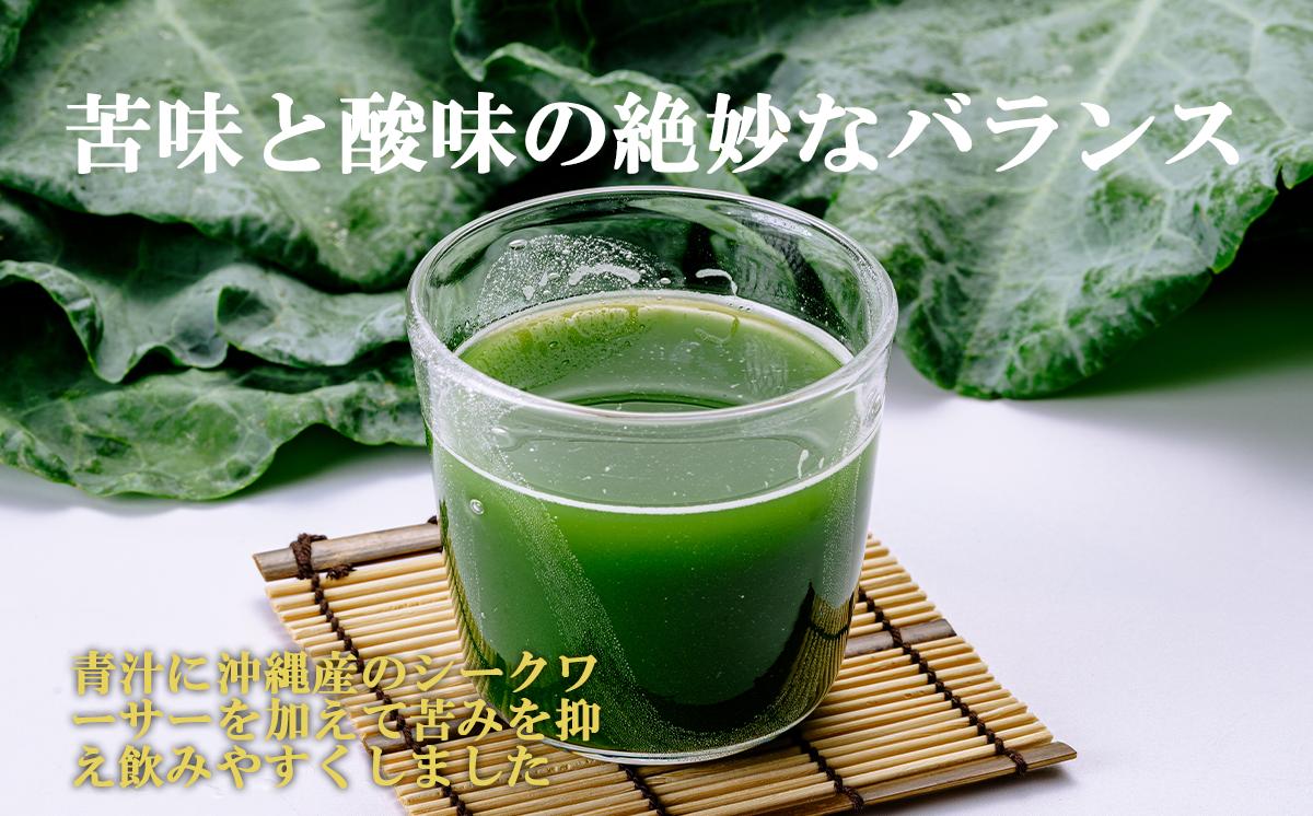 青汁シークワーサー入り 100g × 30 パック 【 12ヵ月定期便 】＜離島・沖縄配送不可＞【 茨城県 つくば市 飲料 ドリンク あおじる 青汁 健康  無添加 有機ケール オーガニックケール 】